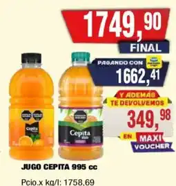 Maxiconsumo Cepita jugo oferta