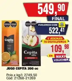 Maxiconsumo Cepita jugo oferta