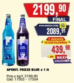 Maxiconsumo Blue aperit. frizze oferta