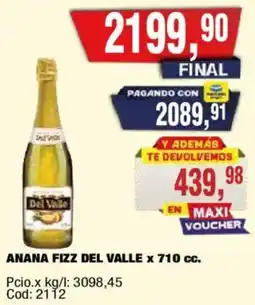 Maxiconsumo Del valle anana fizz oferta