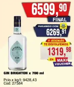 Maxiconsumo Brighton gin oferta