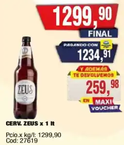 Maxiconsumo Zeus cerv. oferta