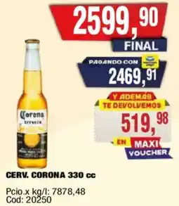 Maxiconsumo Corona cerv. oferta
