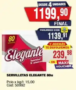 Maxiconsumo Elegante servilletas oferta