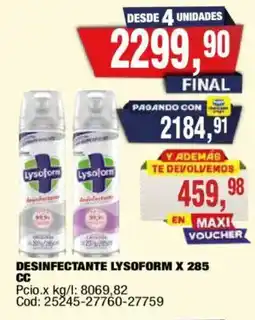 Maxiconsumo Lysoform desinfectante oferta