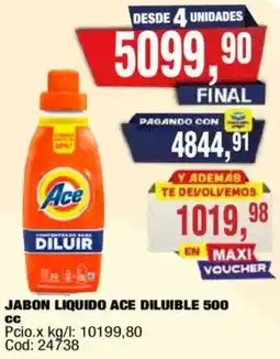 Maxiconsumo Ace jabon liquido diluible oferta