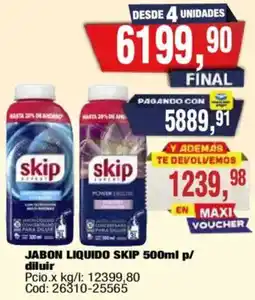 Maxiconsumo Skip jabon liquido oferta