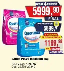 Maxiconsumo Querubin jabon polvo oferta