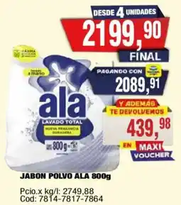 Maxiconsumo Ala jabon polvo oferta