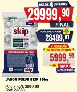 Maxiconsumo Skip jabon polvo oferta