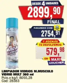 Maxiconsumo M.musculo limpiador vidrios oferta