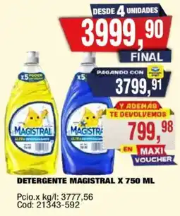 Maxiconsumo Magistral detergente oferta