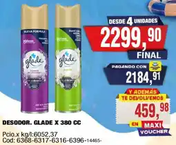 Maxiconsumo Glade desodor. oferta