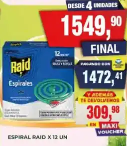 Maxiconsumo Raid espiral oferta