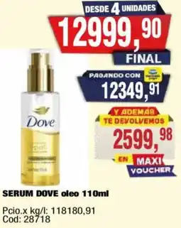Maxiconsumo Dove serum oleo oferta
