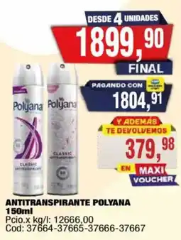 Maxiconsumo Polyana antitranspirante oferta