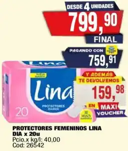 Maxiconsumo Dia protectores femeninos lina oferta
