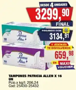 Maxiconsumo Patricia allen tampones oferta