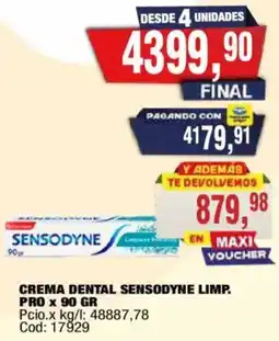 Maxiconsumo Sensodyne crema dental limp. pro oferta