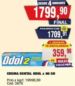 Maxiconsumo Odol 2 crema dental oferta