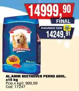 Maxiconsumo Beethoven al.anim perro adul. oferta