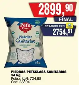 Maxiconsumo Petsclass sanitarias piedras oferta