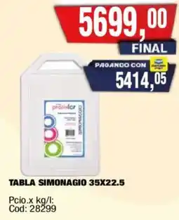 Maxiconsumo Tabla simonagio oferta