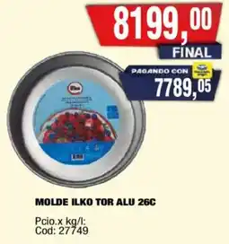 Maxiconsumo Ilko molde tor alu oferta