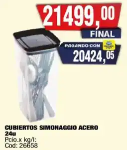 Maxiconsumo Acero cubiertos simonaggio oferta