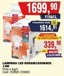 Maxiconsumo Osram/ledvance lampara led oferta