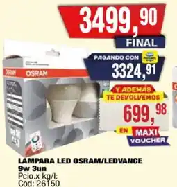 Maxiconsumo Osram/ledvance lampara led oferta