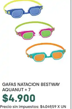 Jumbo GAFAS NATACION BESTWAY AQUANUT +7 oferta