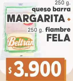 Beltrán Supermercados Margarita queso barra oferta