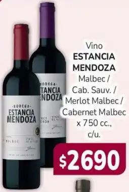 Beltrán Supermercados Estancia mendoza merlot malbec / cabernet malbec oferta