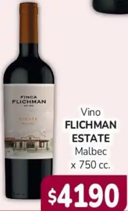 Beltrán Supermercados Flichman estate vino malbec oferta