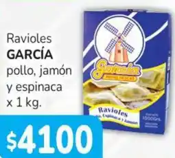 Beltrán Supermercados García ravioles pollo, jamón y espinaca oferta