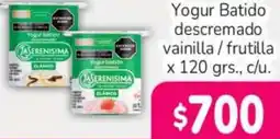 Beltrán Supermercados La serenisima yogur batido descremado vainilla/ frutilla oferta