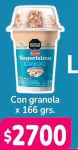 Beltrán Supermercados Yogurisimo griego con granola oferta