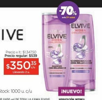 Farmacity Shampoo y acondicionador hidra hialurónico x 400 ml. oferta