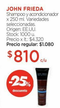 Farmacity Shampoo y acondicionador x 250 ml. oferta