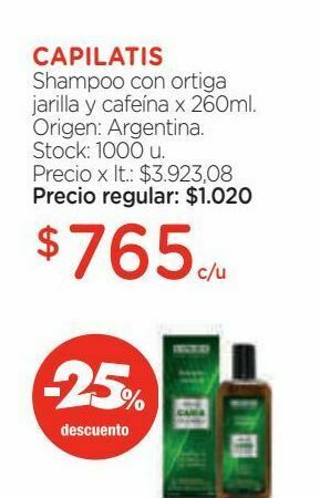 Farmacity Shampoo con ortiga jarilla y cafeína x 260ml. oferta