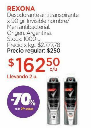 Farmacity Desodorante antitranspirante x 90 gr. oferta
