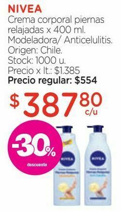 Farmacity Crema corporal piernas relajadas x 400 ml. oferta