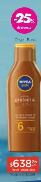 Farmacity Protector solar bronceador con zanahoria fps 6 x 200 ml. oferta