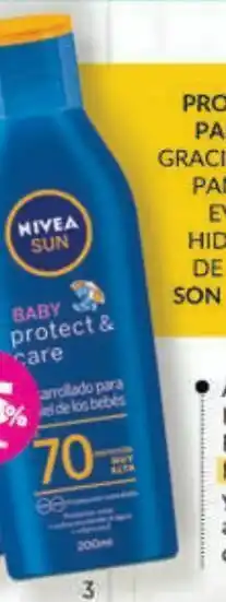 Farmacity Protector solar nivea baby protec & care fps 70 x 200 ml oferta