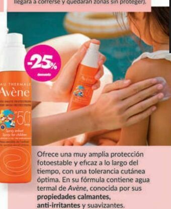 Farmacity Protector solar avene spray especial niños fps 50 x 200 ml oferta