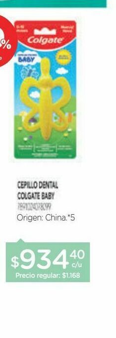 Farmacity Cepillo dental colgate baby para bebés de 0 a 12 meses oferta