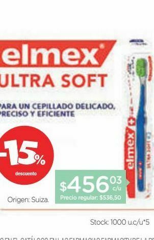 Farmacity Cepillo dental elmex ultra soft oferta