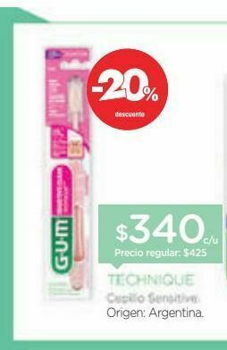 Farmacity Cepillo dental technique sensitive ultra suave oferta