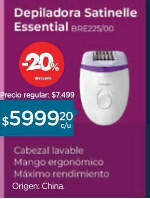 Farmacity Depiladora eléctrica satinelle essential bre225-00. oferta
